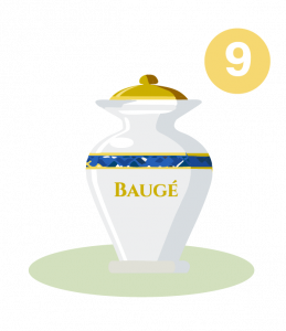 icone représentant le château et l'hôtel-Dieu de Baugé