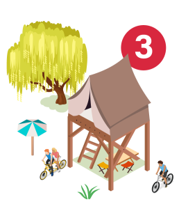 icone représentant le camping du Pont des Fées à Baugé en Anjou