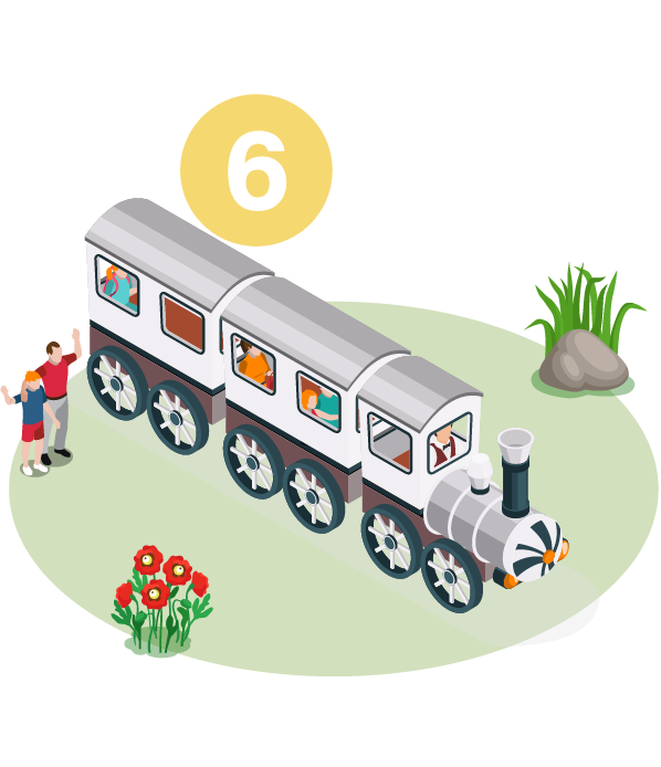 icone représentant un petit train pour les Petits trains du Val de Loire à Chanteloup-les-Bois