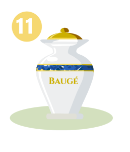 icone représentant le château et l'hôtel-Dieu de Baugé